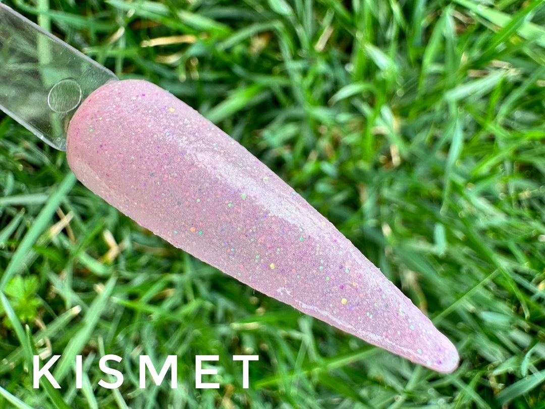 Kismet Dip Powder, Pink Glitter Dip Powder for Nails, Spring Dip Powder Etsy