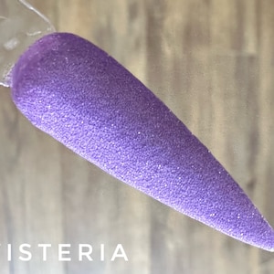 Wisteria dip powder for nails, fine lavender glitter mix dip powder, dip powder lavender