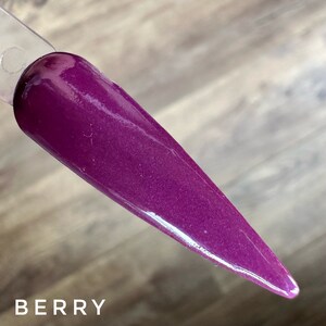 Berry dip powder, purple dip powder for nails, solid dip powder, dip powder berry, kandedips