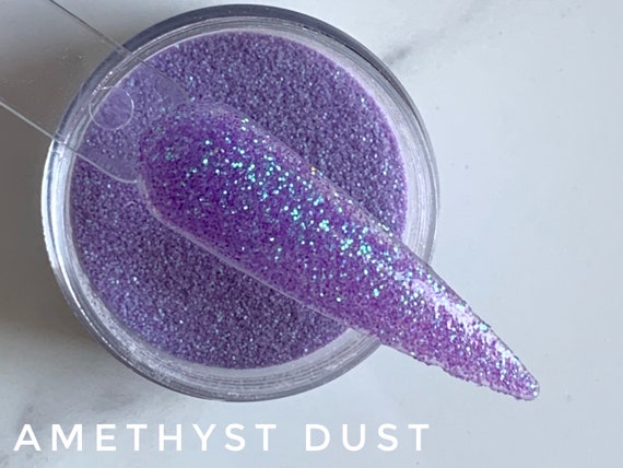 Amethyst Dust Nail Dip Powder, Dip Powder for Nails Purple, Glitter Dip  Powder, Glitter Acrylic Dip, Dip Powder for Nails, Dip Powder Purple 