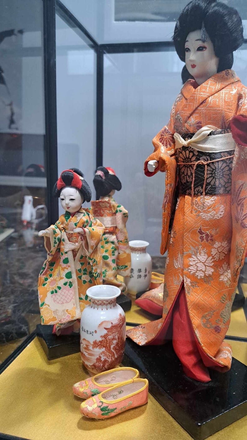 Vintage Geashi Doll Set Etsy