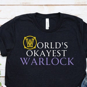 Warlock T Shirt, Shirt for Gamer, Gaming TShirt, Affliction Warlock Shirt, Demonology Warlock Shirt, Destruction Warlock Tee