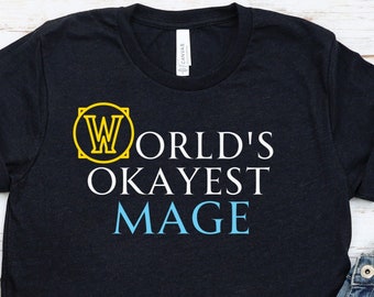 T-shirt Mage, T-shirt Gamer, T-shirt Gaming, T-shirt Mage Arcane, T-shirt Mage Feu, T-shirt Mage Givre