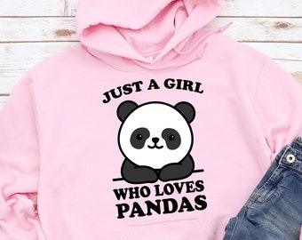 Sudadera con capucha de panda para niña, ideal como regalo de Navidad o  cumpleaños para amantes de los