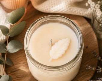 Hand Poured Soy Wax Candle | Farmhouse Mason Jar Décor, Clean Burning Home Fragrance