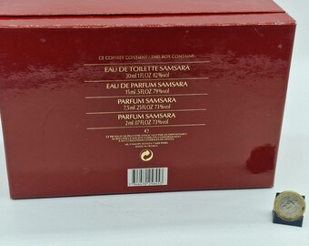 Vintage Guerlain Samsara Perfume Gift Set, Eau De Toilette 30ml