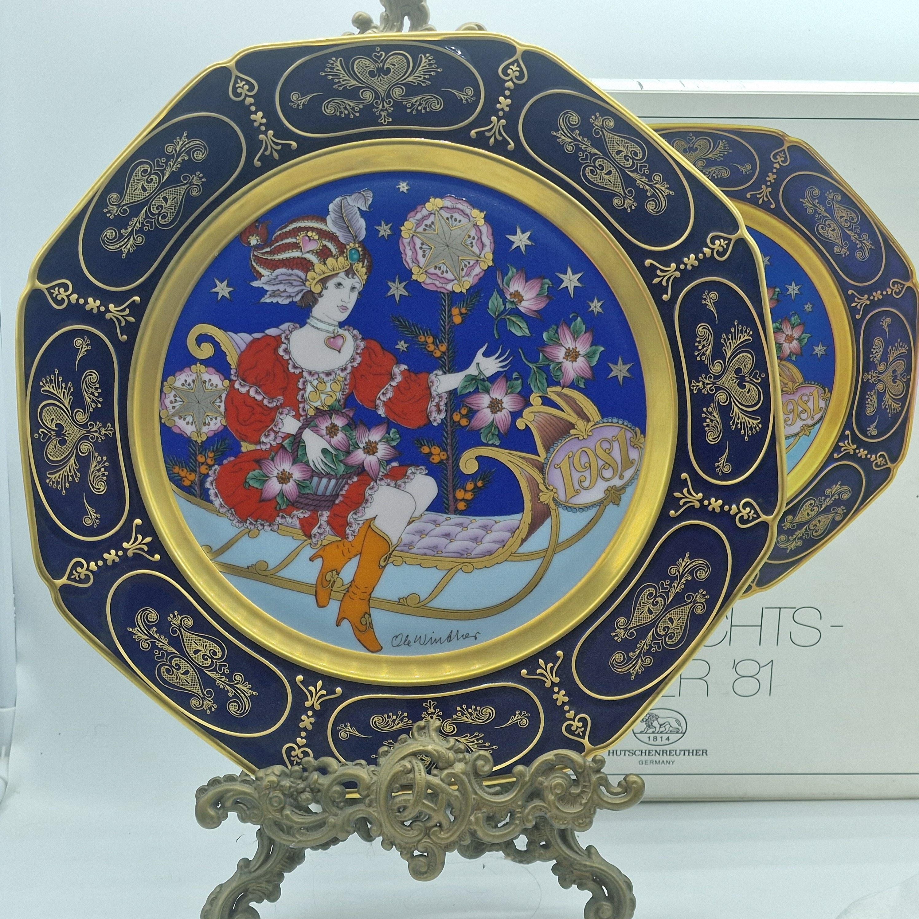 Vintage Hutschenreuther Ole Winther Christmas Plates - Fine