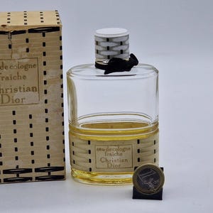 Vintage French “fraîche” Eau de Cologne with bottle and original box