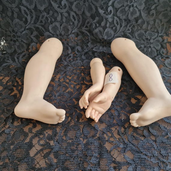 Bisque Porcelain Doll Limbs Set - Vintage Hands and Feet, 1990s - Etsy