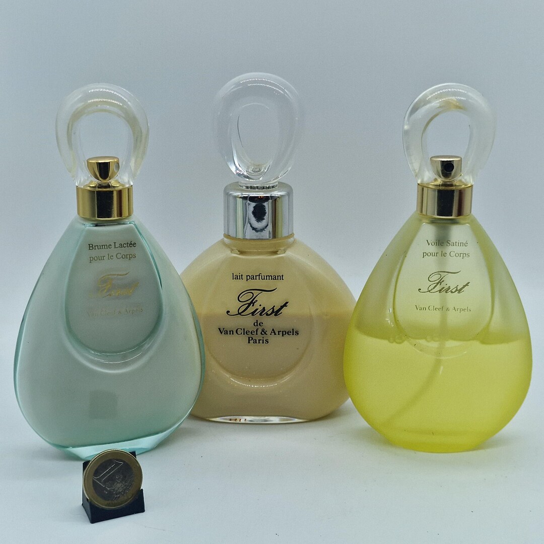 化粧水・ローション・トナー FIRST VAN cleef&ARPELS paris Vintage Perfumed Bath Set - Van Cleef & Arpels First, 3 Piece Body