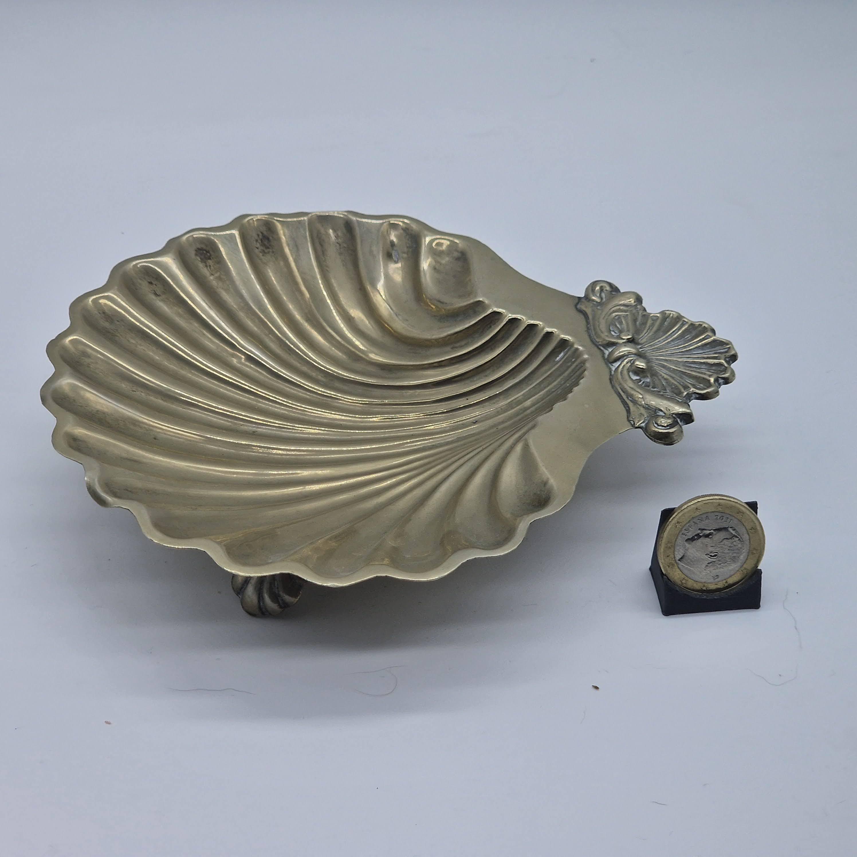 Vintage Mexican Alpaca Shell Tray | Mid-century Mexico Design