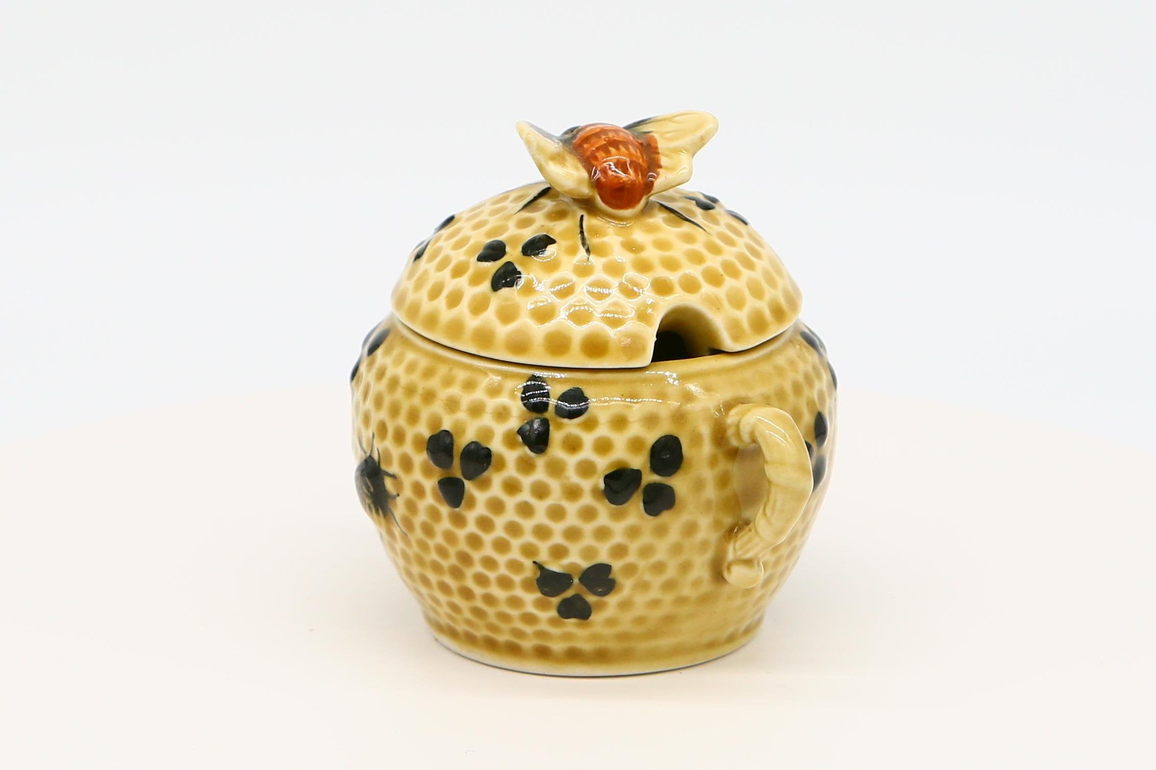 ハニーポット　Pot a Miel　ドイツ　アンティーク Méli 蜂の巣デザイン セラミック製ハニーポット 1980年代 - Etsy 日本