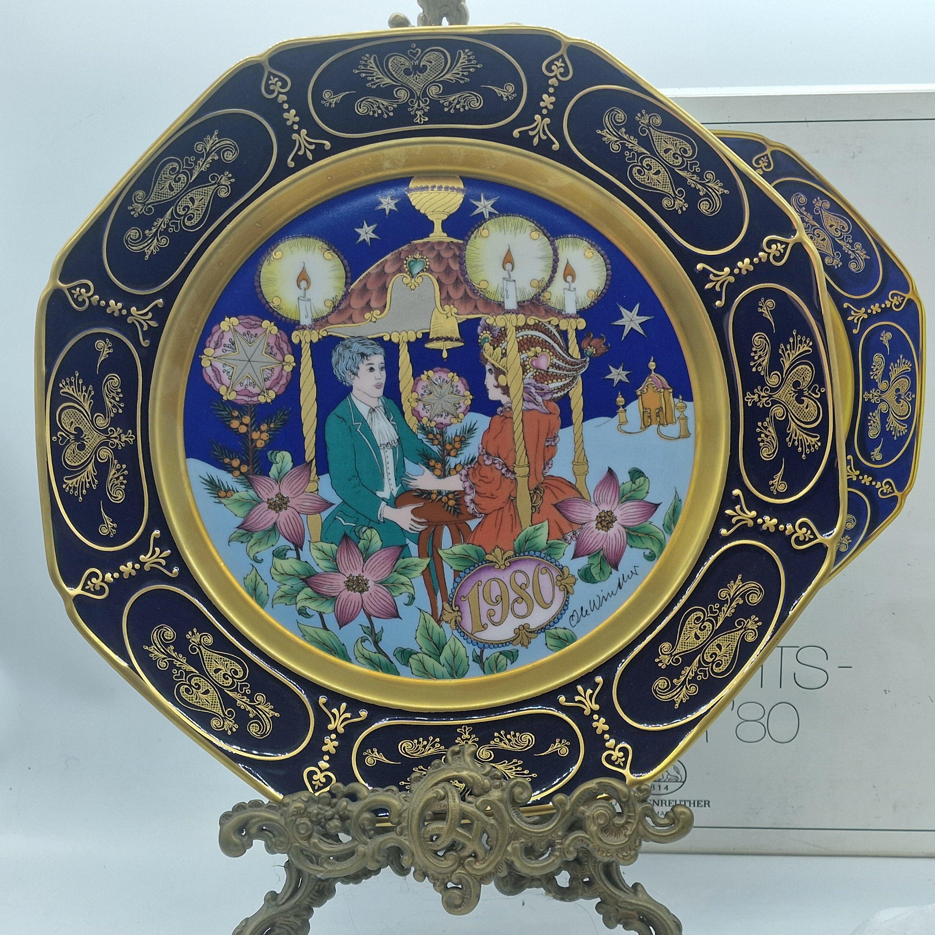 Vintage Hutschenreuther Ole Winther Christmas Plates - Fine