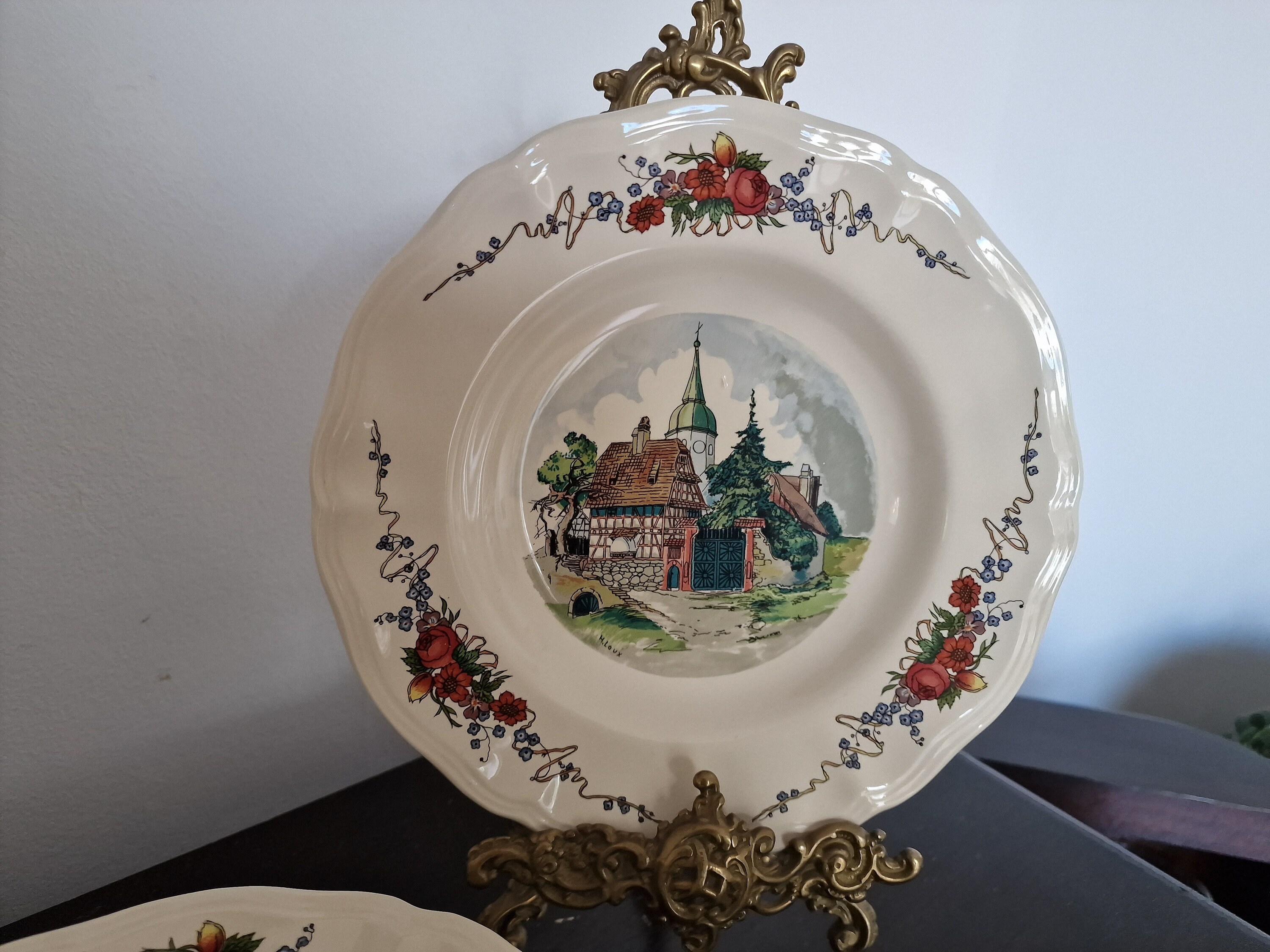 Set di 6 piatti fondi Sarreguemines Obernai