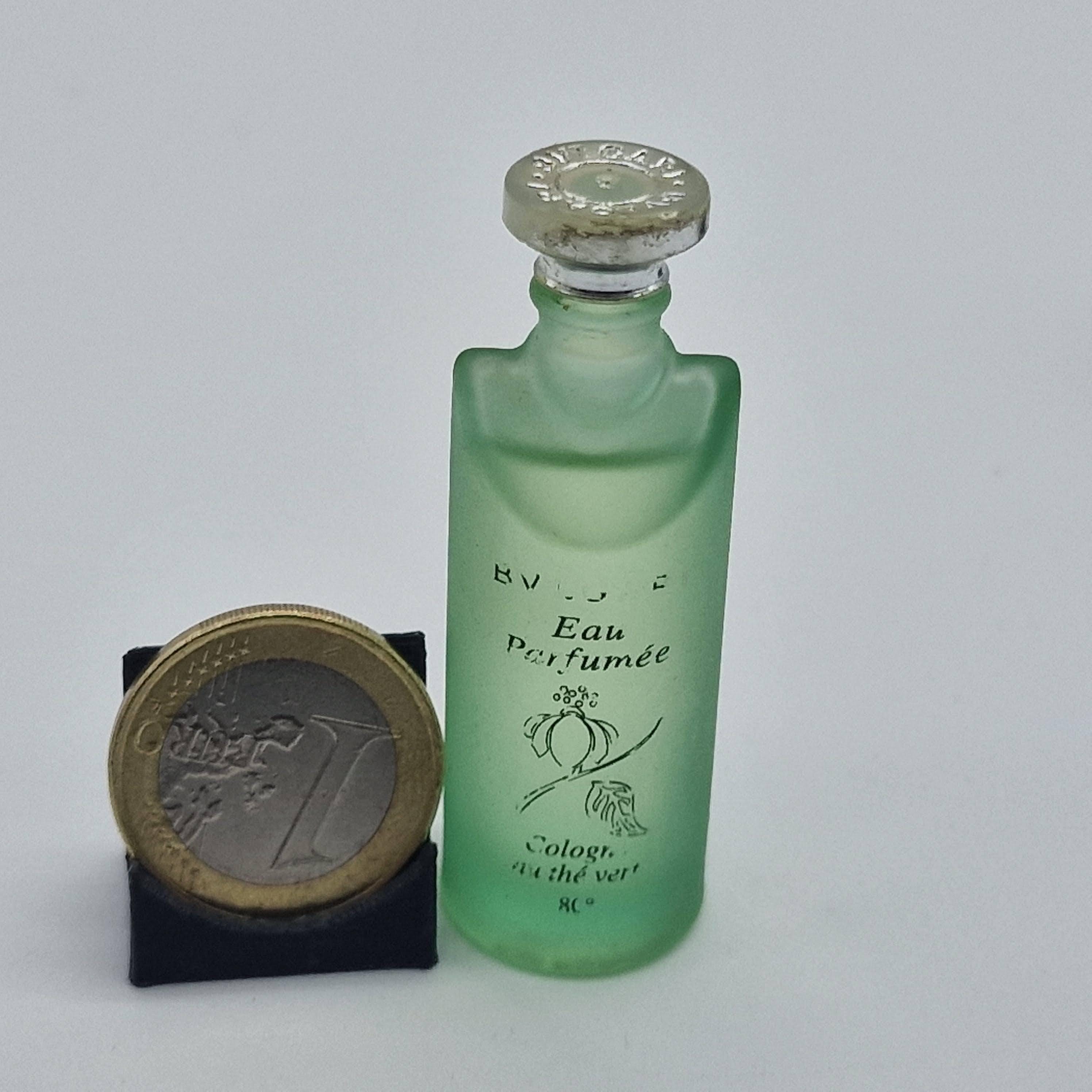 Set of 2 Vintage Bvlgari Perfume Miniatures - Thé Vert 1992 and 