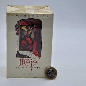 Vintage “Nueva Maja” cologne perfume by Myrurgia (Barcelona, Spain), 125 ml (3.5 fl. oz.)
