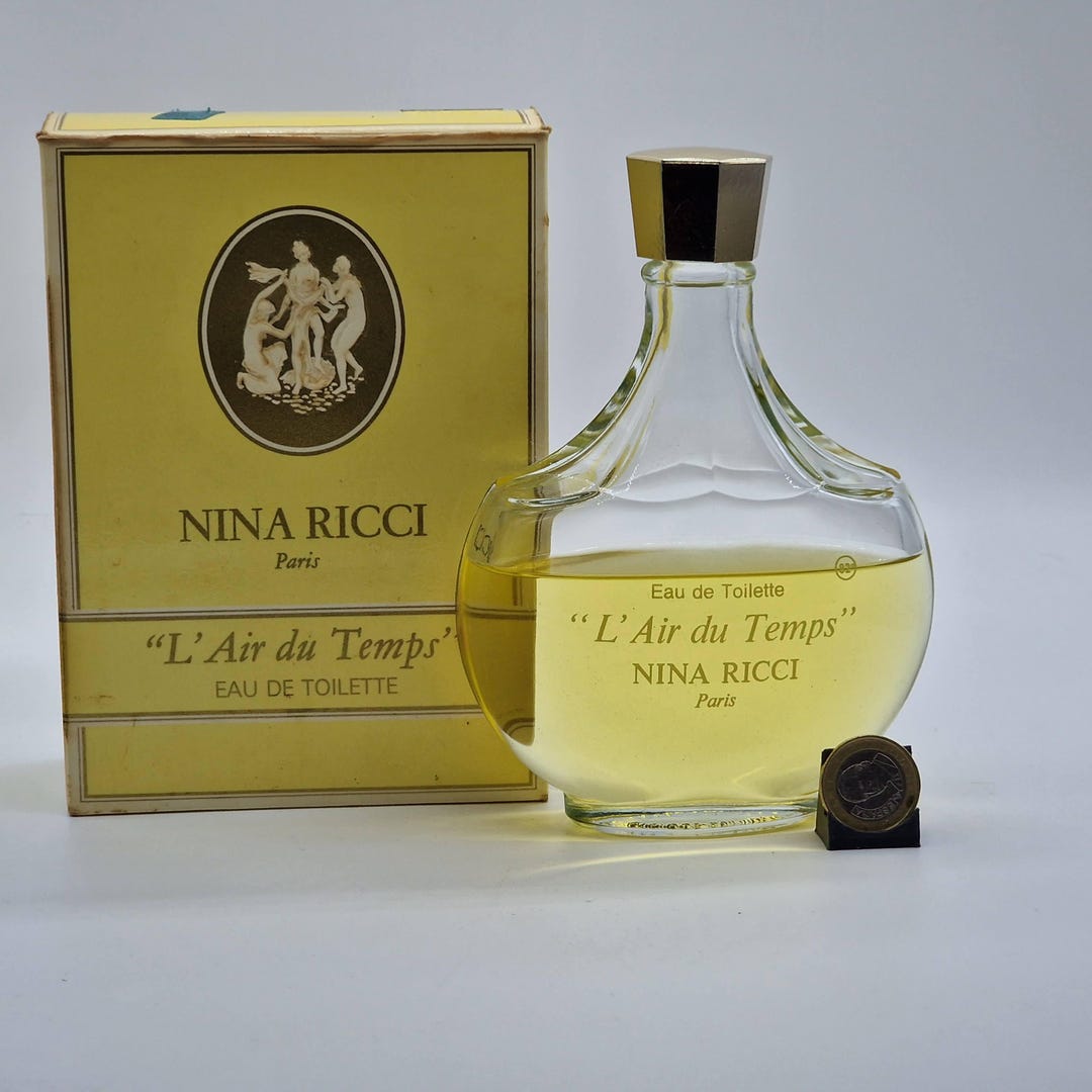 Nina Ricci L'air Du Temps EDT 200ml Vintage Lalique Bottle - 1970s