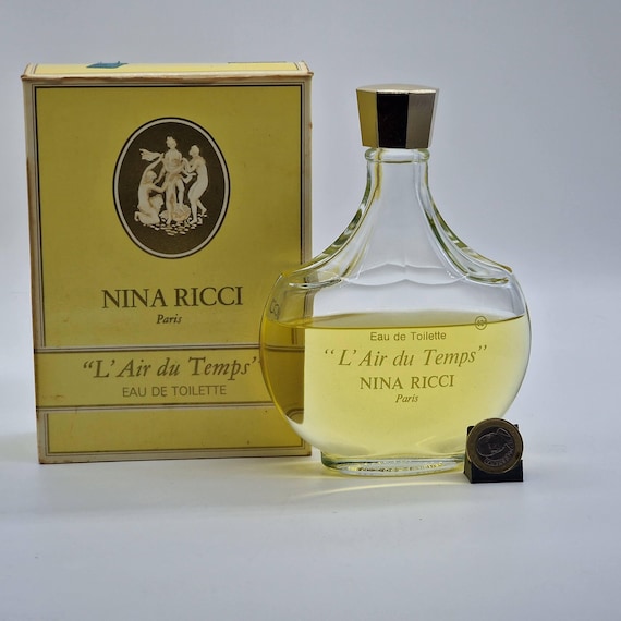 Nina Ricci L'air Du Temps EDT 200ml Vintage Lalique Bottle - 1970s