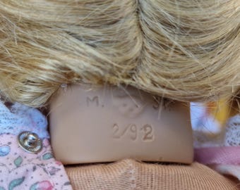 Vintage Steiff Goldilocks Doll 1992, Collectible Vinyl and Fabric