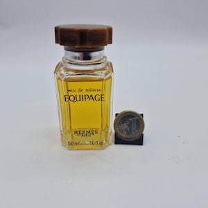 Elegant vintage bottle of Hermès Equipage Eau de Toilette, 50 ml format