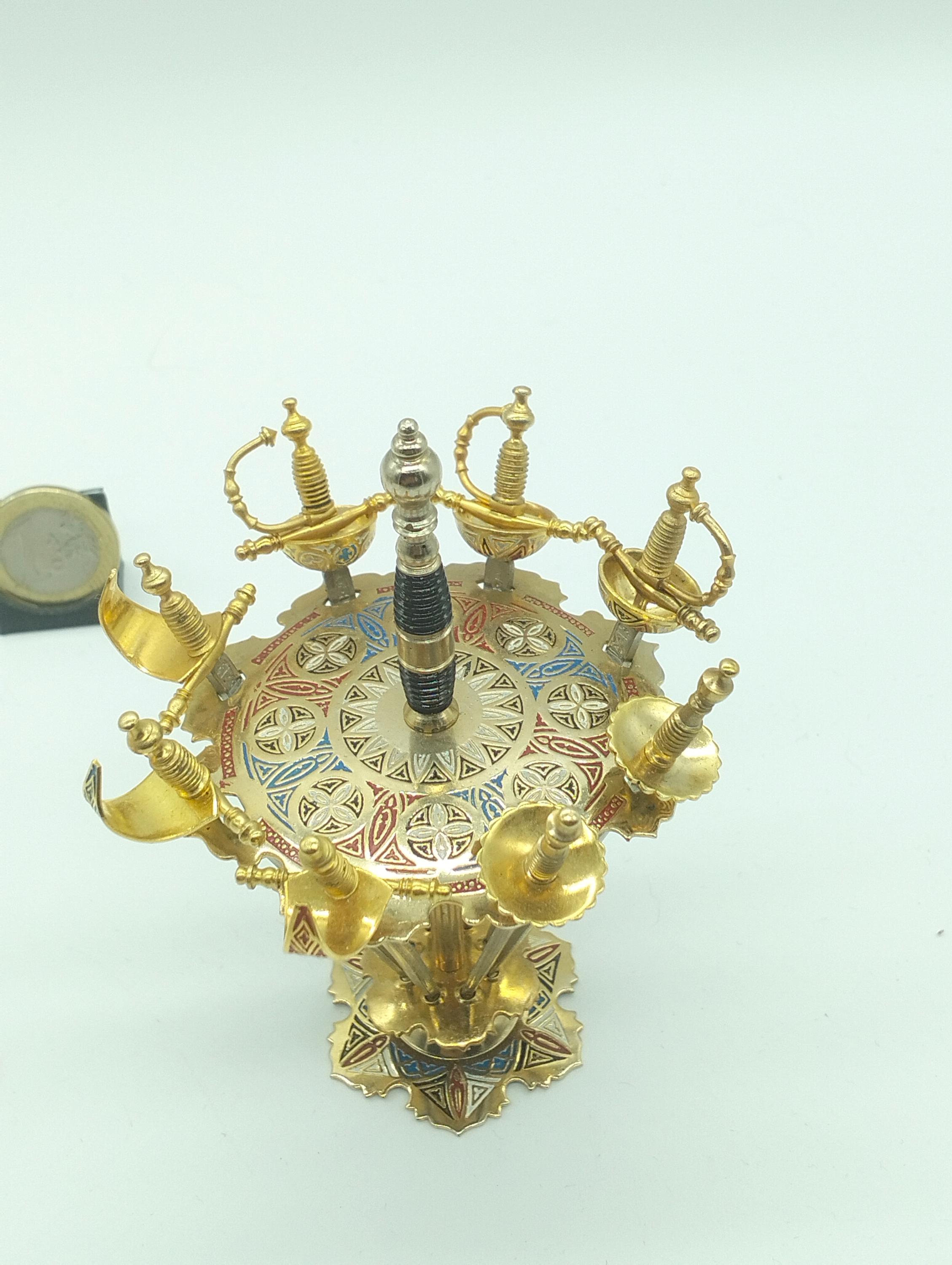 ヴィンテージカクテルピックセット | トレド様式ミニチュアソード8本