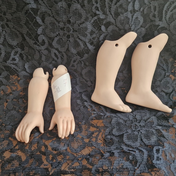 Bisque Porcelain Doll Limbs Set - Vintage Hands and Feet, 1990s - Etsy