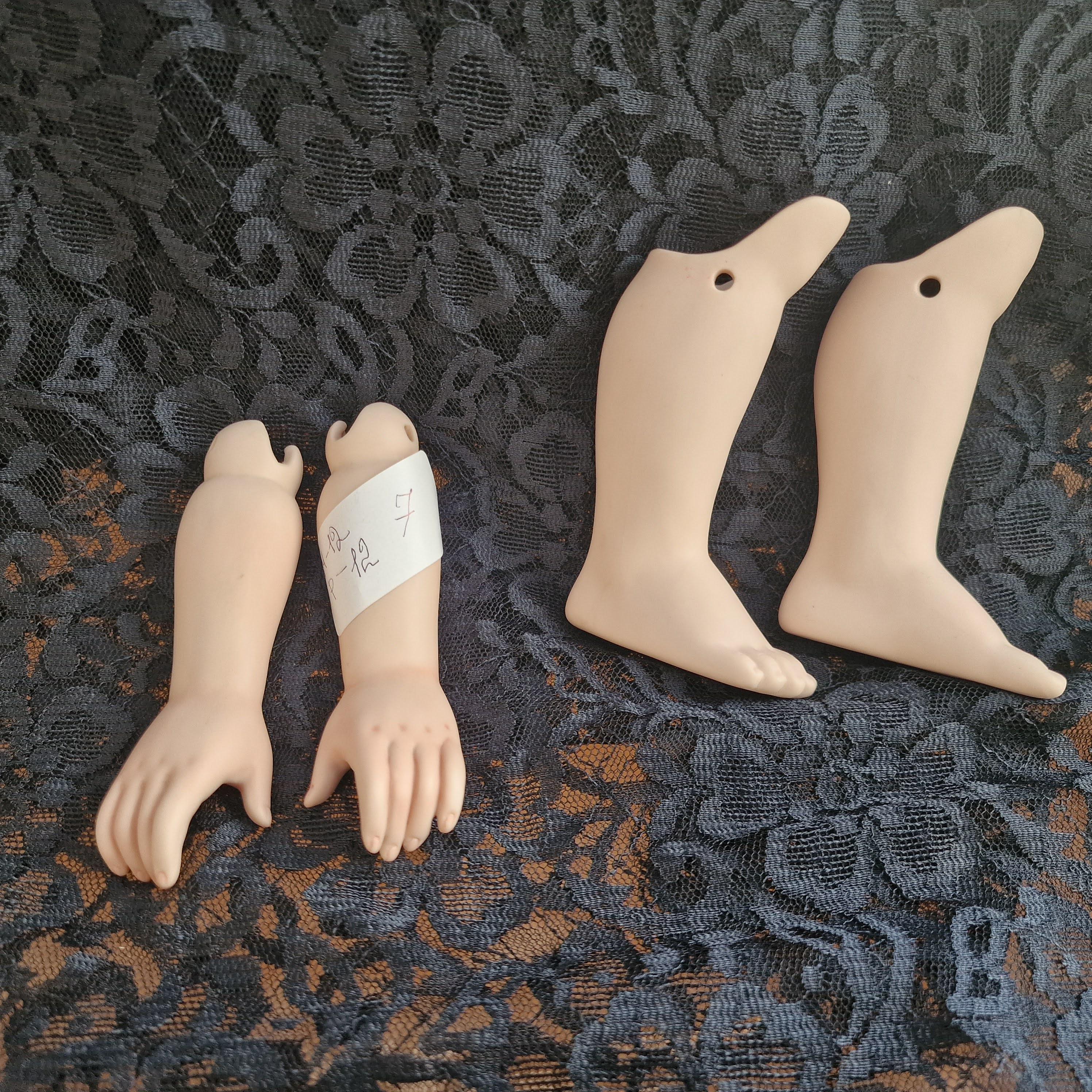 Bisque Porcelain Doll Limbs Set - Vintage Hands and Feet, 1990s - Etsy