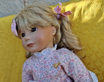 Vintage Steiff Goldilocks Doll 1992, Collectible Vinyl and Fabric