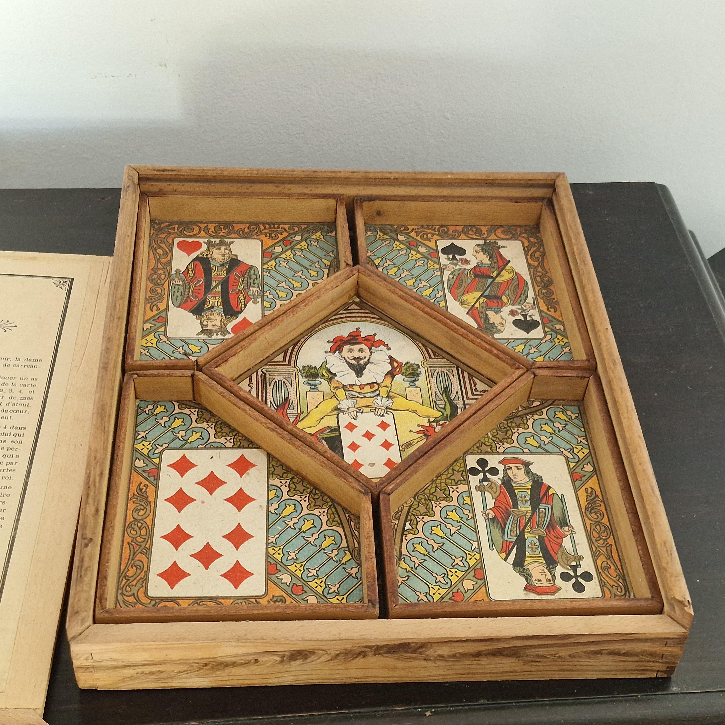 Antique Nain Jaune Board Game by N.K. Atlas Paris - France, Ca