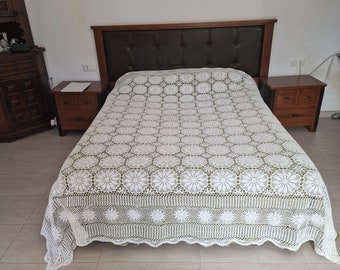 Vintage lace quilt. Handmade
