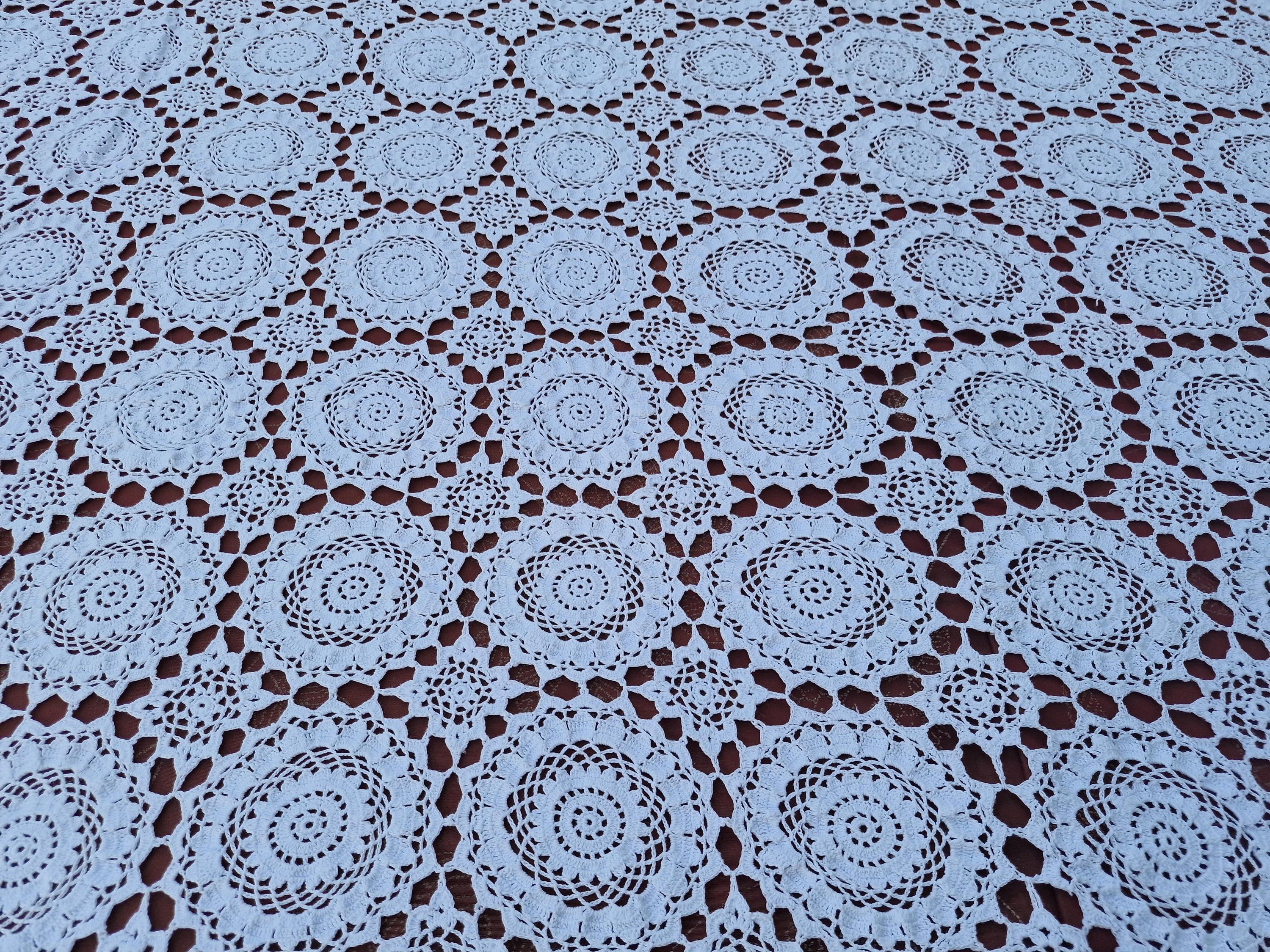 Vintage lace quilt. Handmade