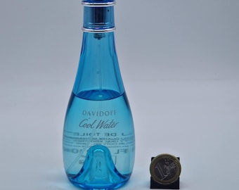 Davidoff Cool Water Woman Vintage Eau de Toilette 100ml, 90% Lleno Vaporizador Coty Francia Años 2000 Perfume Antiguo Fragancia Mujer