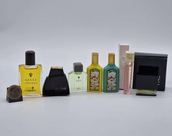 Set of 7 Gucci Miniatures | Nobile, Envy for Men, L'Arte di Gucci and Flora