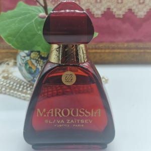 Vintage Maroussia Slava Zaitsev Eau de Toilette - 100ml 3.4oz EDT Spray - 1990s Red Glass Bottle Collectible Fragrance - Batch 10F02T