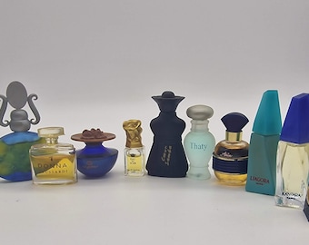 The scents are vintage. Miniatures. Women's perfume.