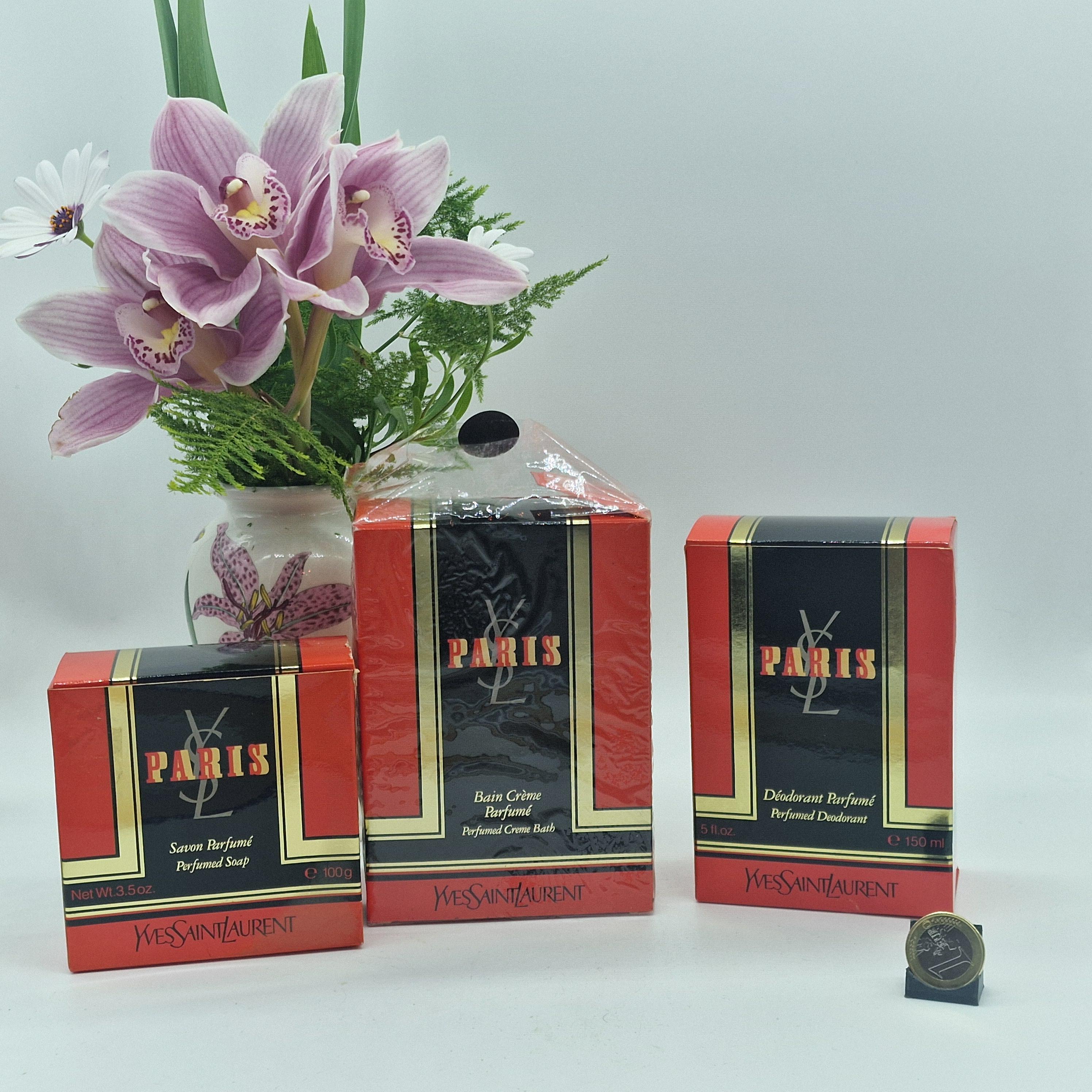 Vintage Yves Saint Laurent Paris Toiletries Set, Perfumed Soap