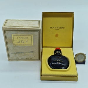 Jean Patou Joy Parfum Extrait 7ml Vintage 1982 Black Bottle