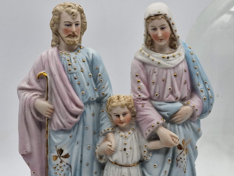 Bust of Jesus, Vintage Antique Catholic Statue, Catholic Sculpture for