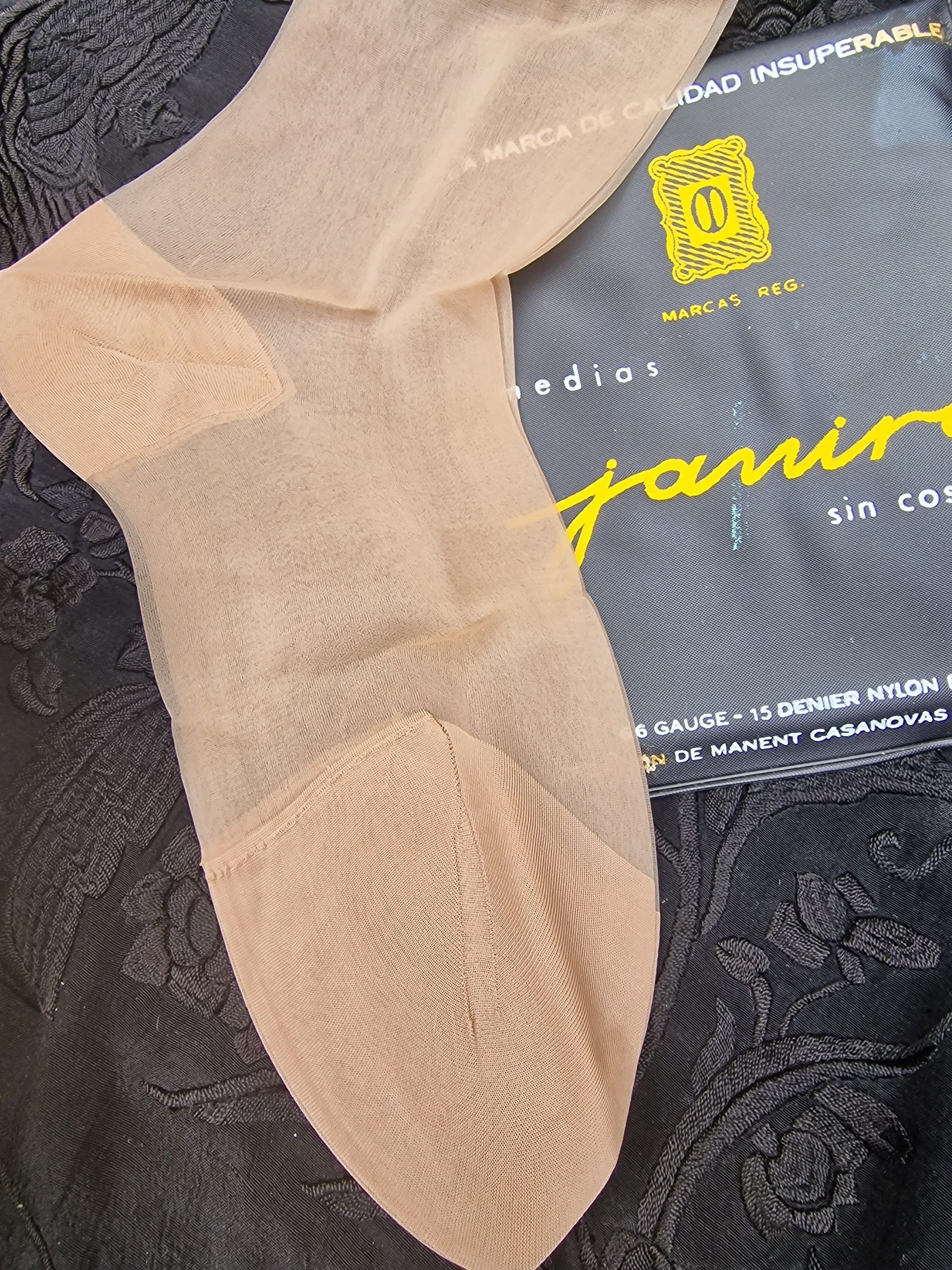 Bas De Coopération Vintage 15 Deniers - Mousseline Taille Unique - Femme - Neuf