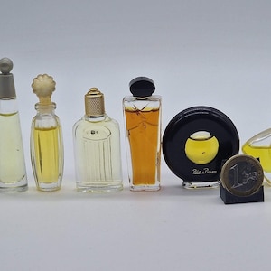 The scents are vintage. Miniatures. Women&#39;s perfume.