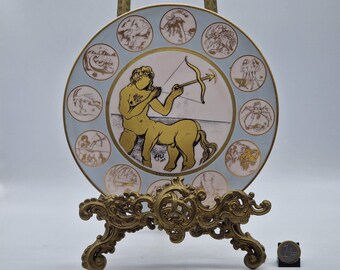Vintage plate with Sagittarius Dali