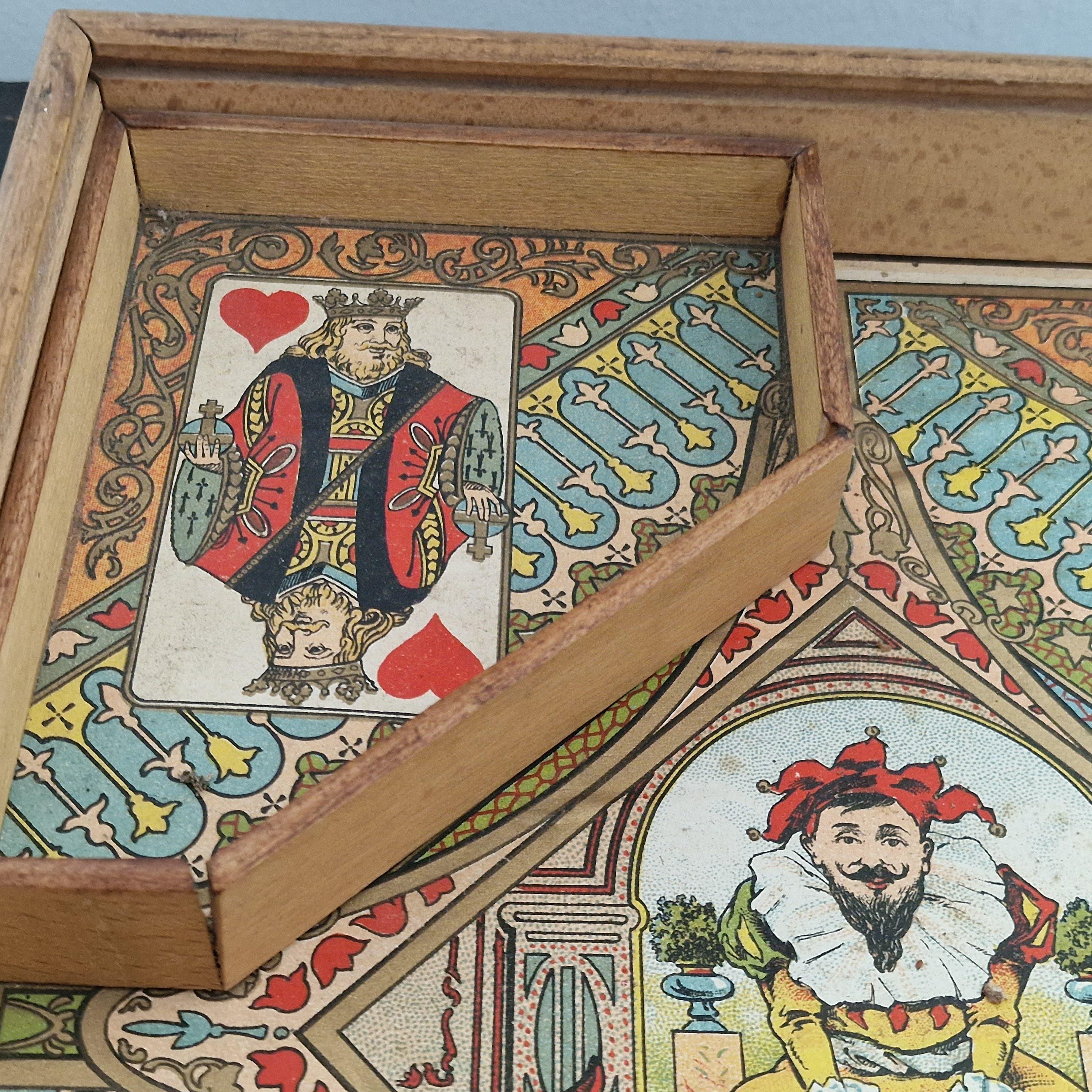 Antique Nain Jaune Board Game by N.K. Atlas Paris - France, Ca