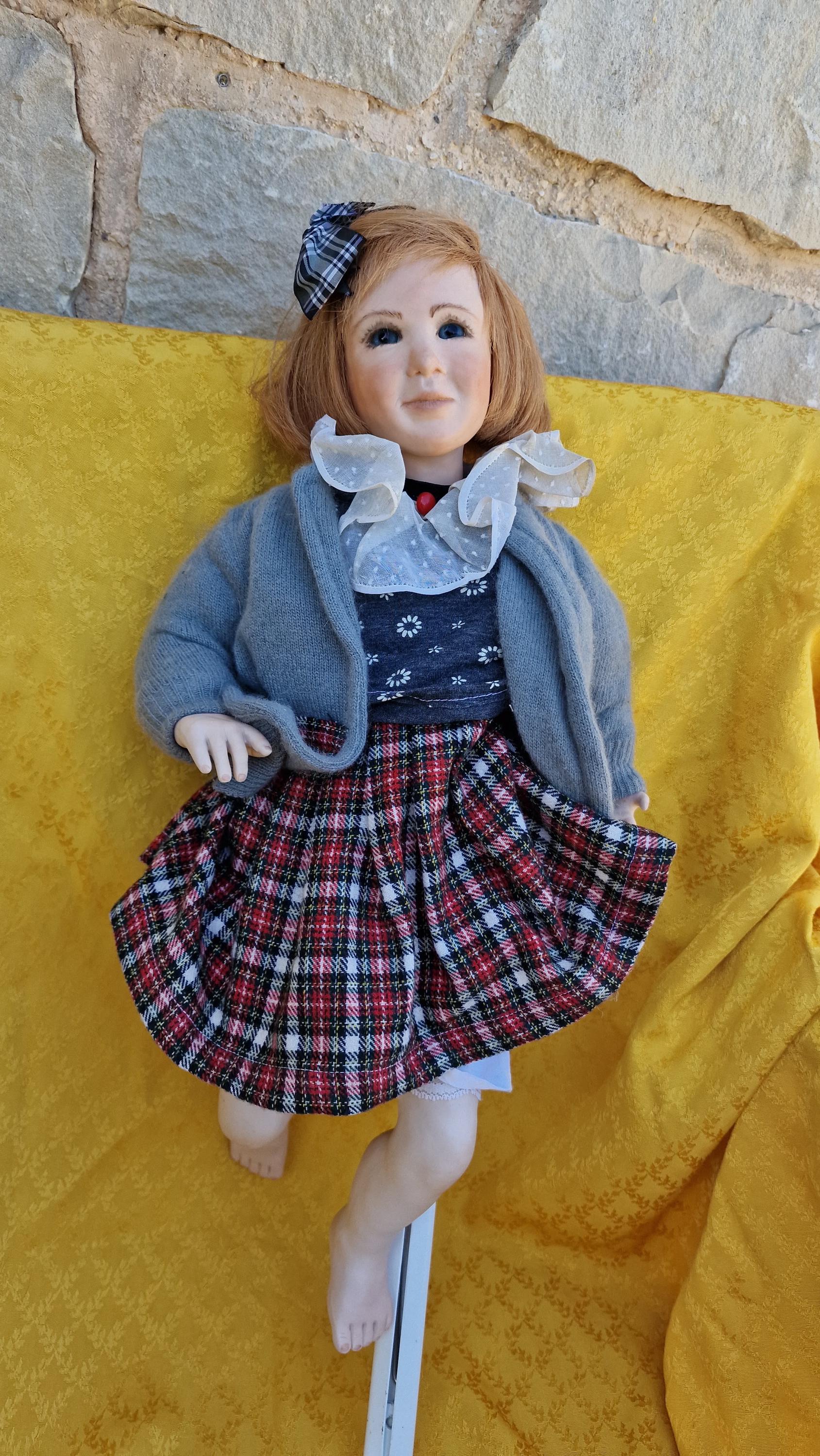 Poupée Eglantine Par Chris Noël - Porcelaine - édition Limitée 24/50 - 1989 - 50cm