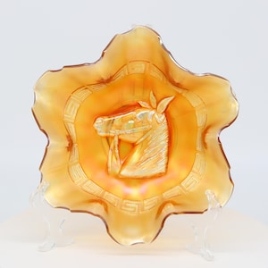 Carnival glass bowl