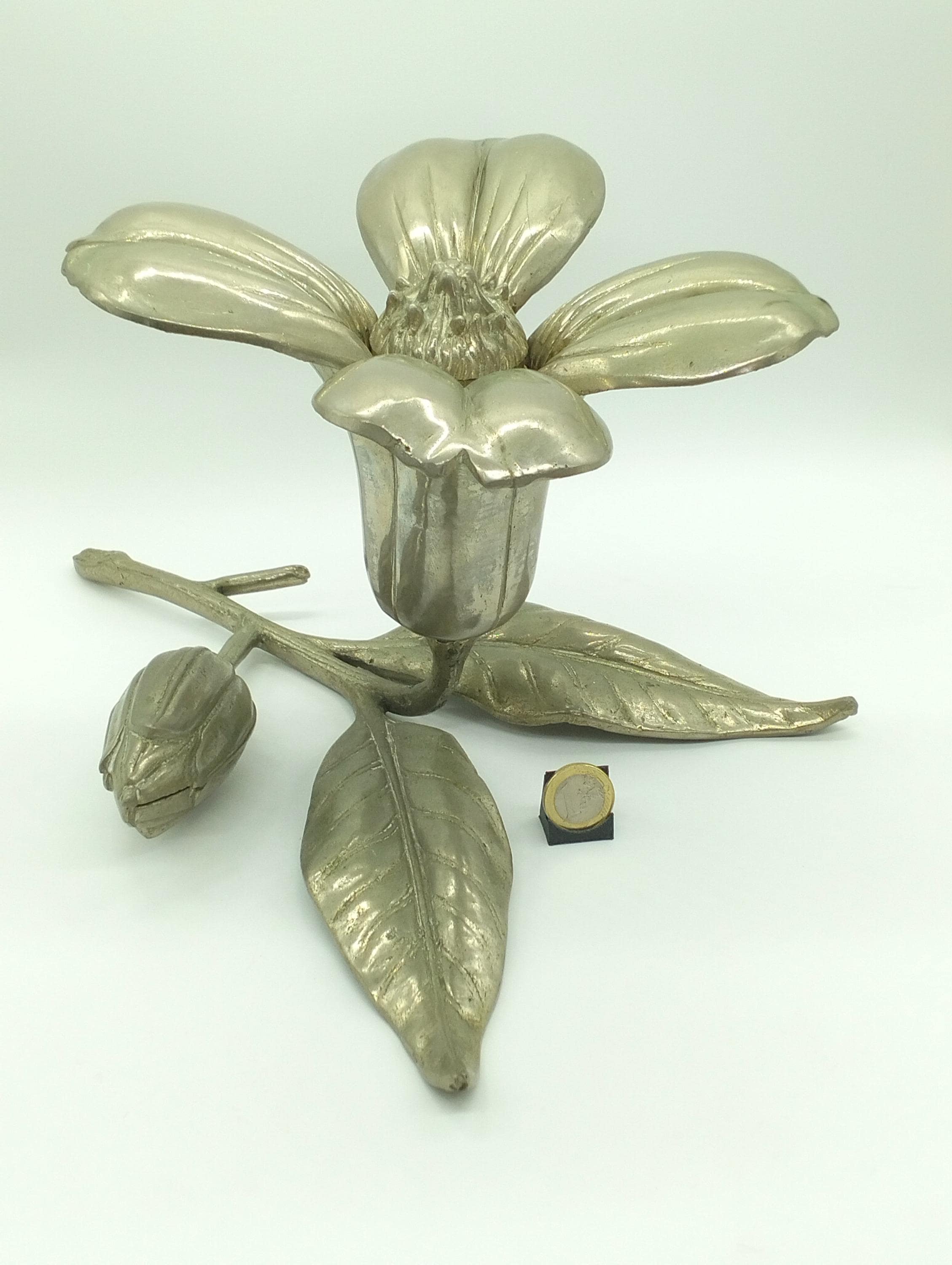 KOKUYO ASH-TRAY 花形灰皿3個セット Vintage Silver Plated Metal Ashtray Set - 6 Petal Detachable