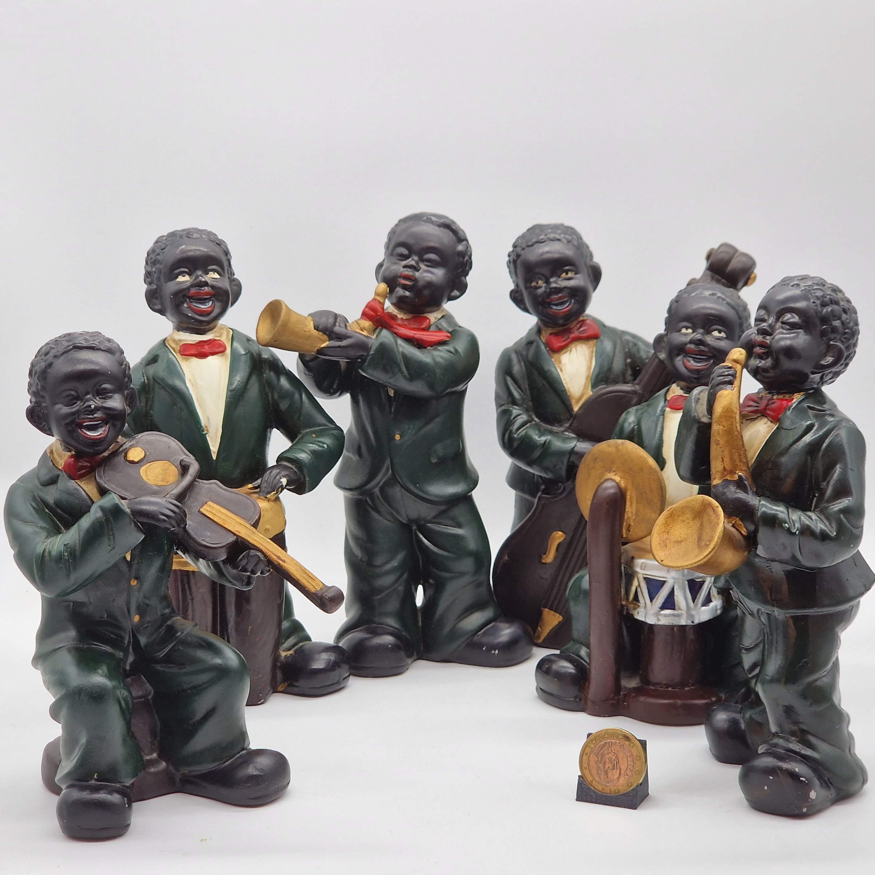 Black jazz band figurines - Etsy 日本
