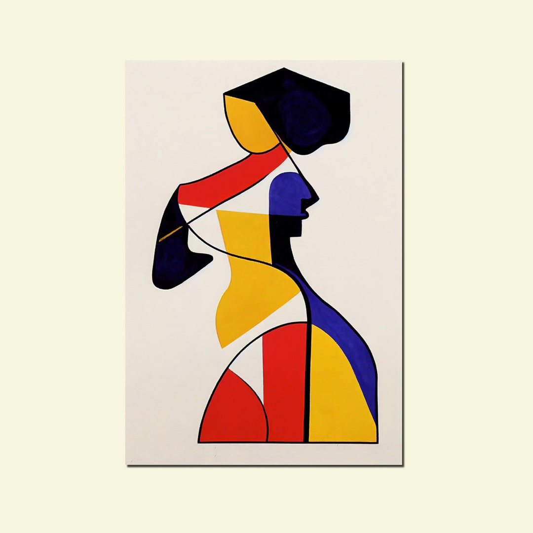 Vintage Cubism Printable Cubism Wall Art Modern Artwork Etsy