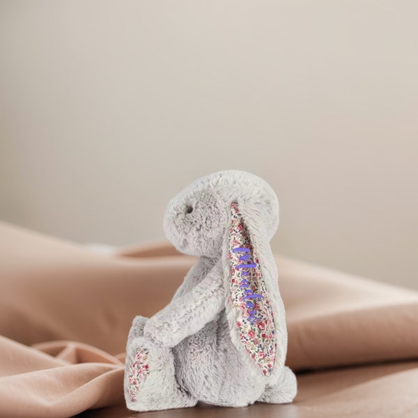 Flower Girl Monogram Bunny Etsy