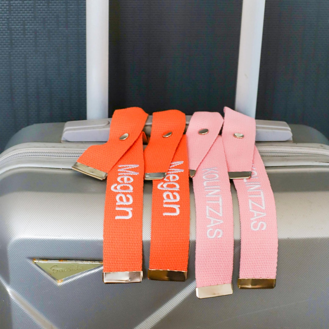 Personalized Name Tag, Ribbon Type, Custom Key Chain, Bag Name Tag, Bag ...