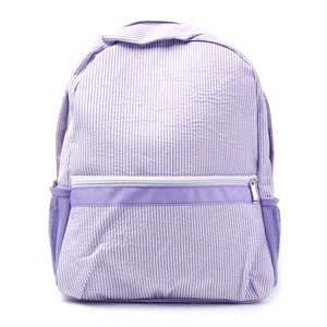 Sac à dos pour tout-petit, sac à dos personnalisé pour enfant, sac à dos preppy en seersucker, cartable classique pour enfant mignon, cadeau enfant, sac garçon fille